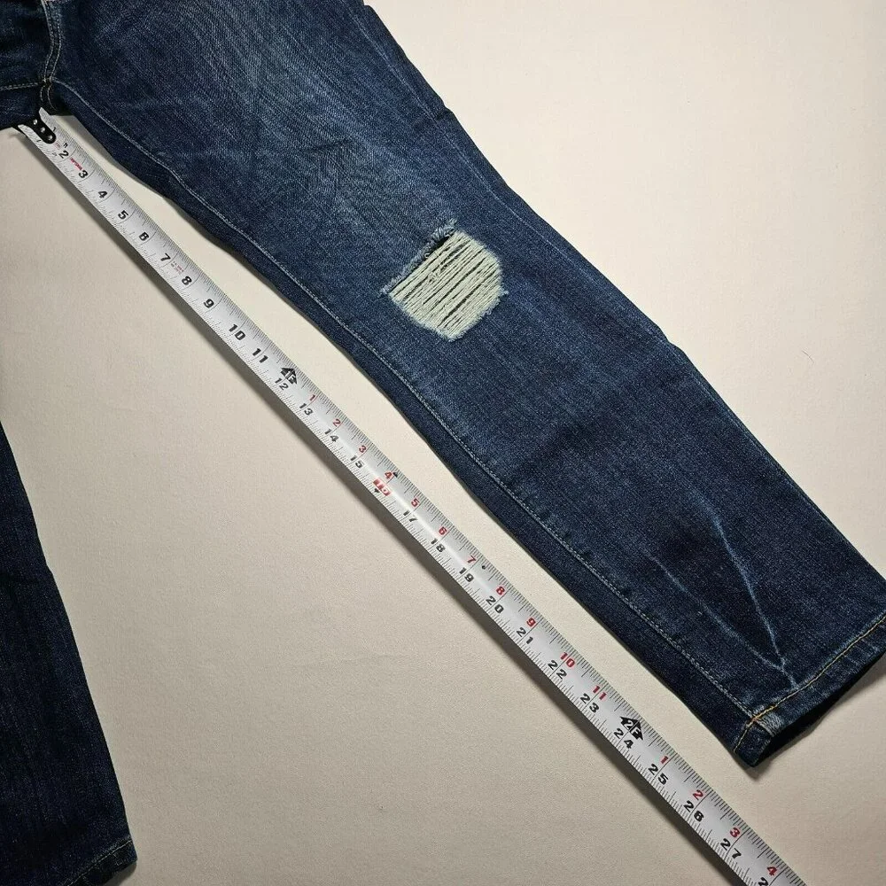 Current Elliott Stiletto Skinny Mid Rise Jeans Women's Size 27 Dark Blue 27x26" - Picture 14 of 14